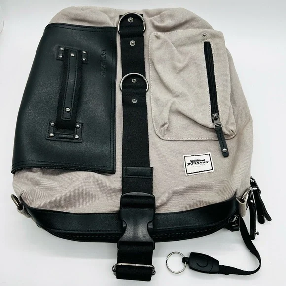 ANVANDA OF STOCKHOLM MULTI-PURPOSE CANVAS & LEATHER TRAVEL BAG NWOT