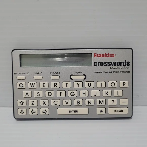 Vintage Franklin Crosswords Puzzle Solver CW-40 Electronic Handheld No Case.