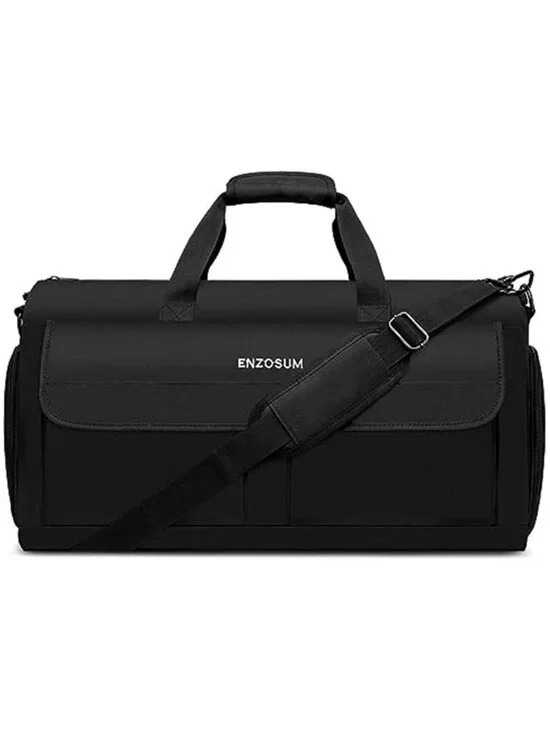 Mens Carry On Garment Bag Convertible Travel Duffel Suit Bag Shoe Compartment