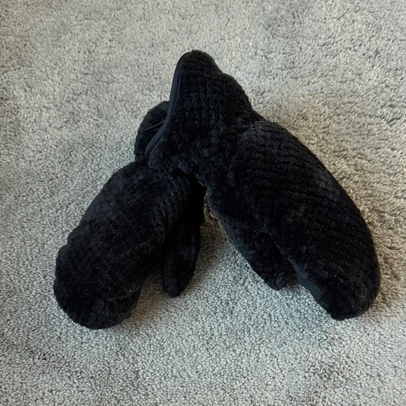 Swiss Tech Black Fleece Thermal Winter Mittens SIZE L/XL