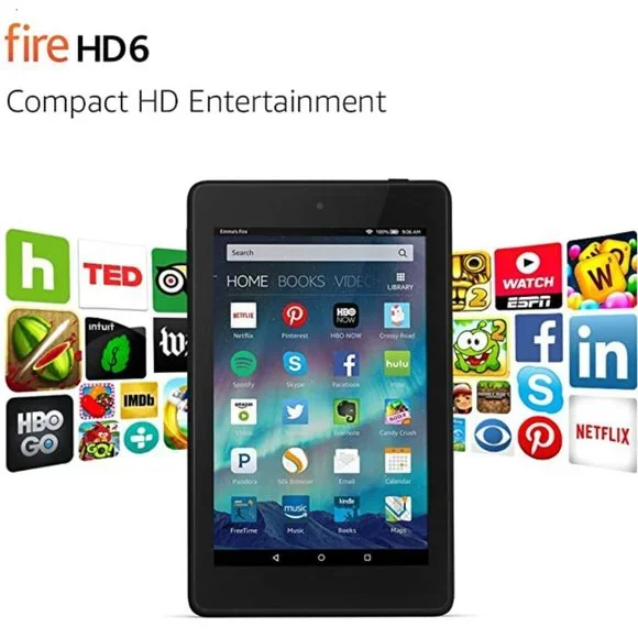 Amazon Fire HD 6 Tablet, 6