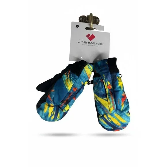 Obermeyer Kids' Thumbs Up Mitten in Sun Rays Youth Size XL 8 NWT