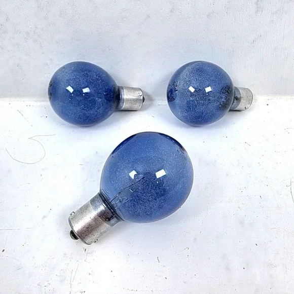 Vintage Sylvania Blue Dot P25 Flashbulb Set of 3 Incandescent Camera Flash NOS