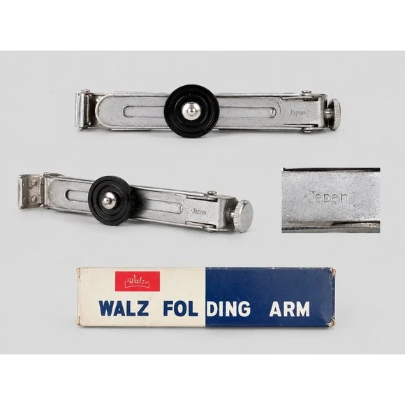Walz Folding Arm for Flash Gun Vintage Camera Accessory Chrome Japan Made Boxed