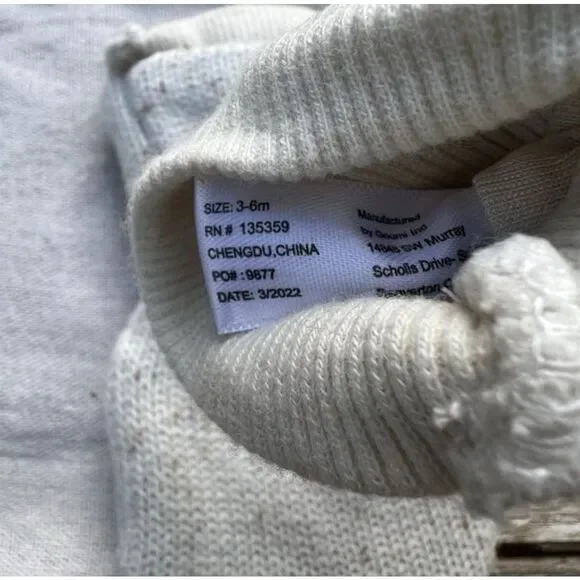 NEW Goumi Kids Shell Knit Baby Mitts 3-6 mo Organic Cotton Gloves Winter Mittens
