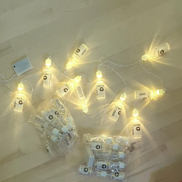 Illuminated Skrewball PB Whiskey Liquor Bottle 6' String Battery Lights