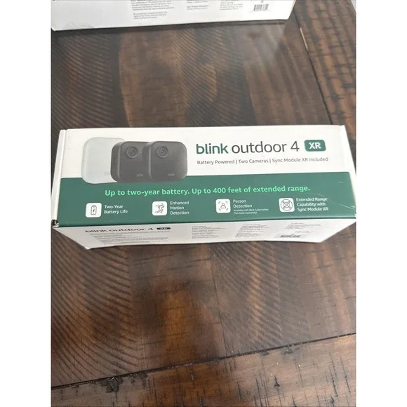Blink Outdoor 4 XR Wireless Security 2 Camera System w/ XR Sync Module SEALED