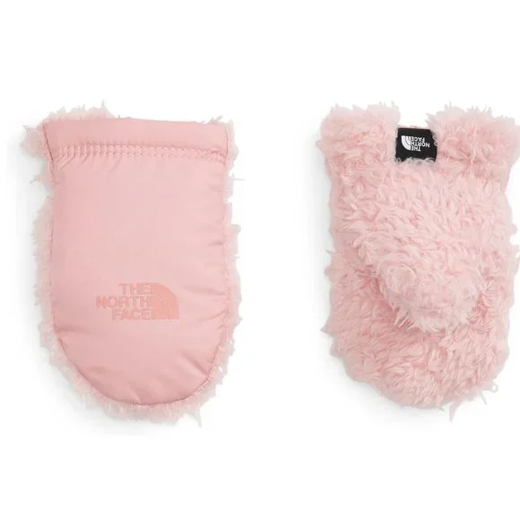 NWT The North Face Girls Littles Suave OSO Mitt Pink Mittens Size XS $25 D303