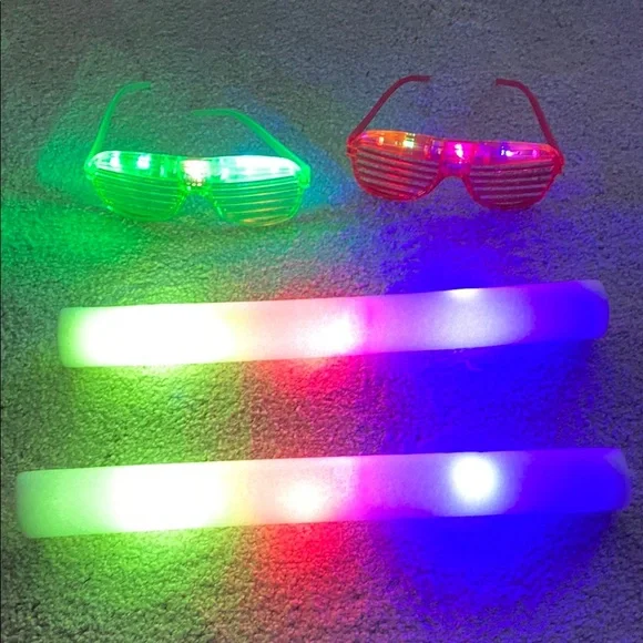 Light up Party pack. Varying settings for flashing or constant on.