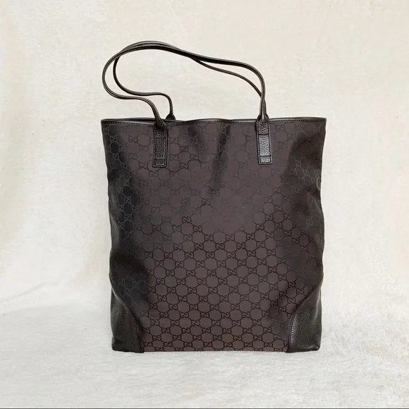 NWT Authentic Gucci Nylon GG Tall Tote Bag