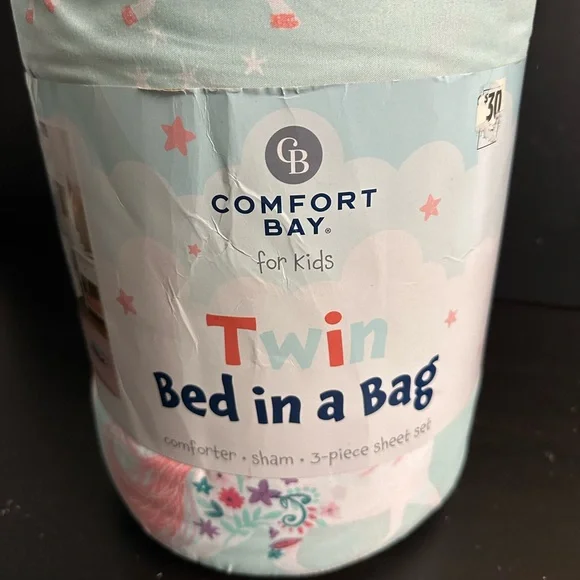 Comfort Bay Kids Twin Bed Set - Pink and Blue