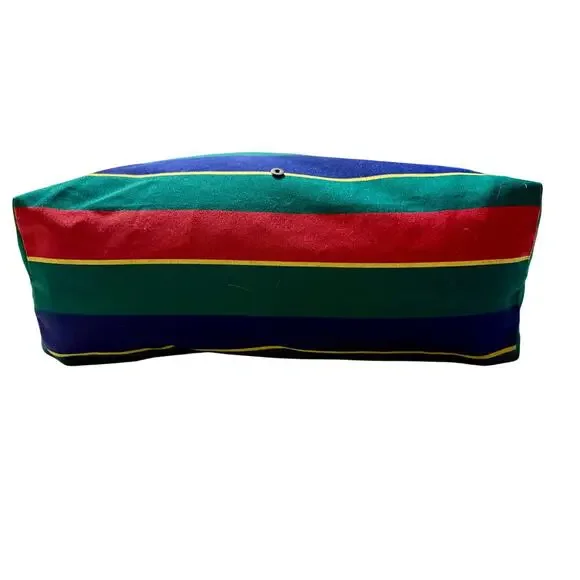 Vintage Accessories Unlimited Striped Canvas Weekender Travel Duffle Bag