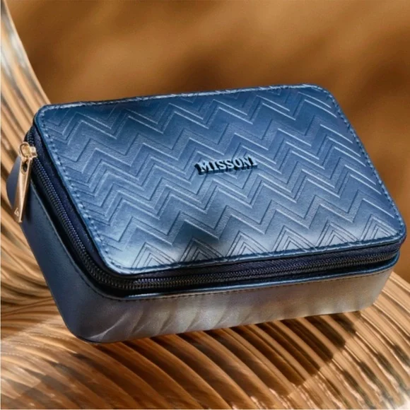 Missoni X Delta One First Class Amenity Travel Cosmetic Dopp Kit Bag Case
