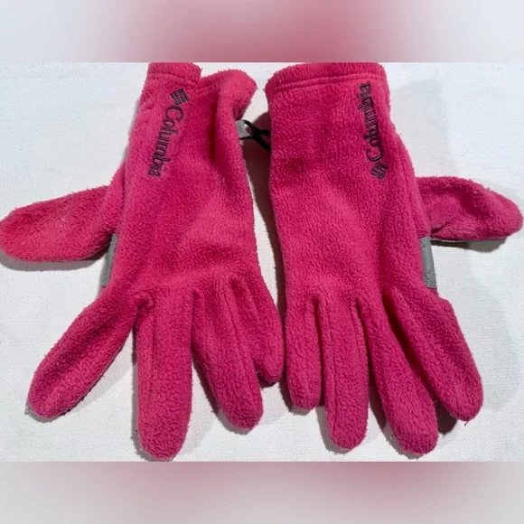 Columbia Youth Gloves In Pink Ice