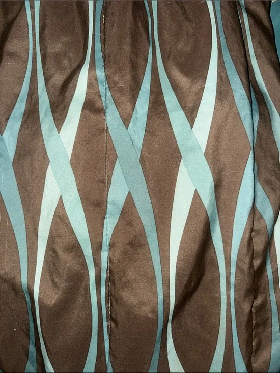 Home. Bedding. Brown & Teal Patterned Comforter.