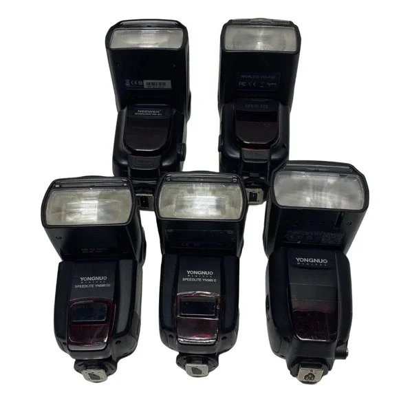 Lot‎ of 5 Youngnuo Assorted Digital Camera Flashes Photography Pictures Photo