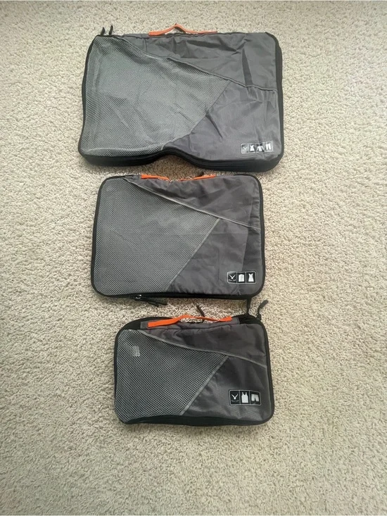 3 Piece - Travel Packing Cubes Set - Lightweight Organizer