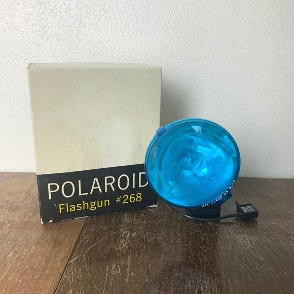 Vintage‎ Polaroid Camera Model 268 Flash Gun in original box