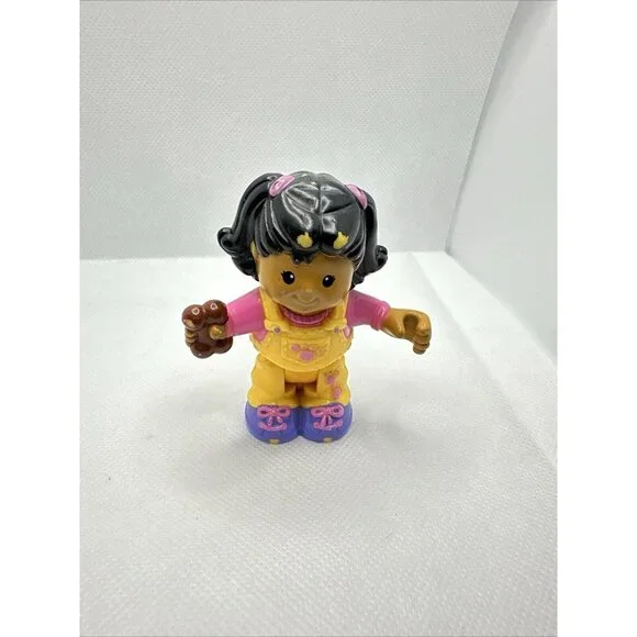 Fisher-Price Little People Bendable‎ Little Girl Holding a Dog Bone Veterinarian