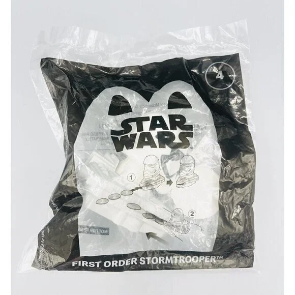 First Order Stormtrooper STAR WARS 2021 Happy Meal Toy #4 Disk Shooter McDonalds
