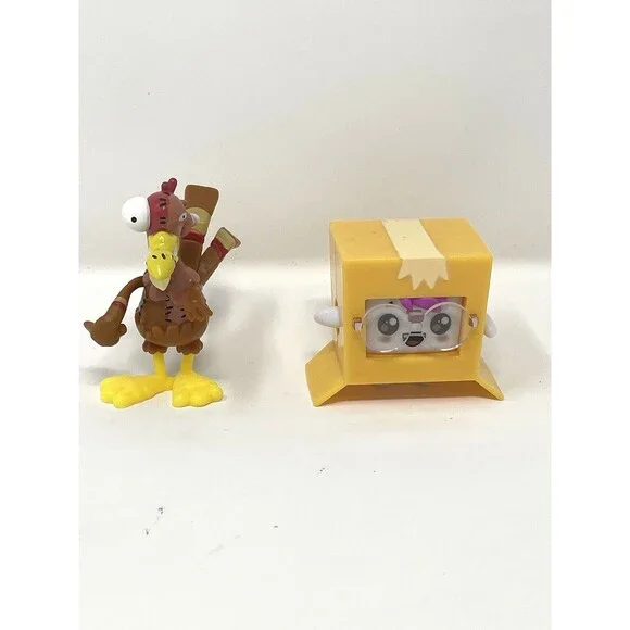 Lankybox‎ Justin Boxy & FGTeeV Gurkey Turkey Figures, Mini Figure Lot of 2