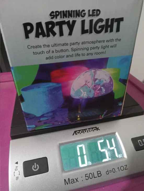 Spinning LED Party Light - Multicolor