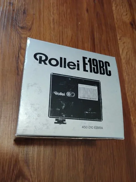 Vintage Rollei E19BC Electronic Camera Flash Original Box