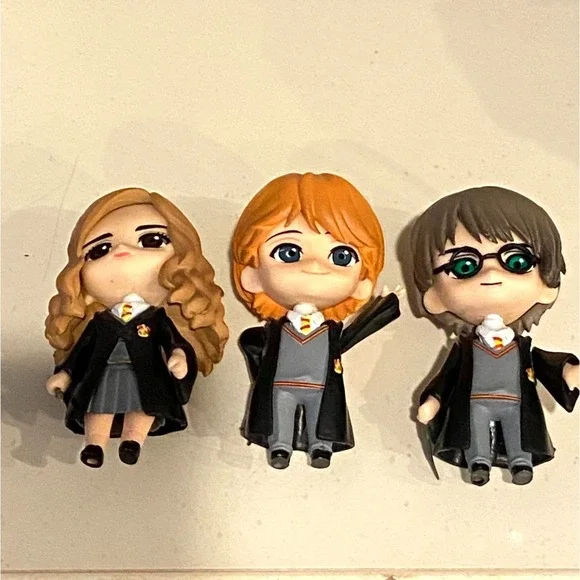 Harry Potter Chibi Figure Set - Harry, Hermione & Ron - Gryffindor Trio