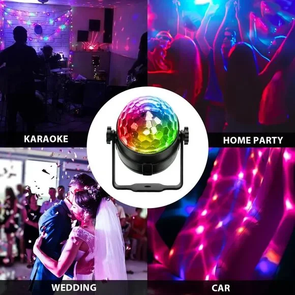 Disco Ball Strobe Lights Party Scene w Remote Control Brand New! LED Multi-modes