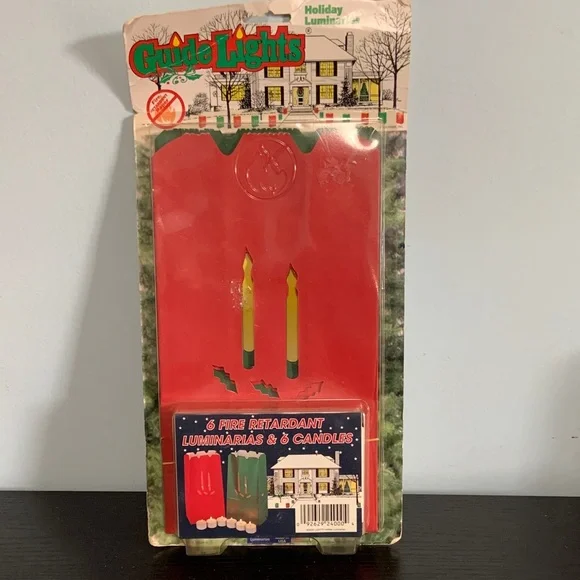 Holiday Flame Retardant Walkway Bags with Candle Cutouts