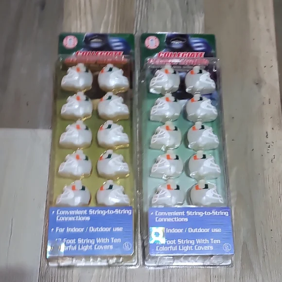 Miami Hurricanes Football Helmet String Lights