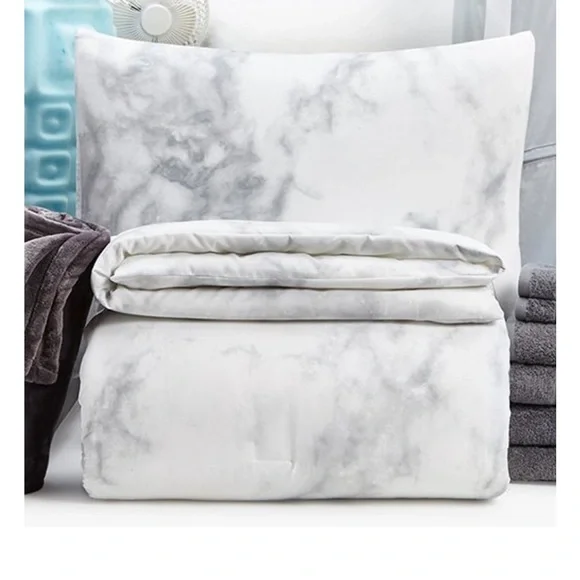 New! Roomify Gray Comforter Twin XL & Sham