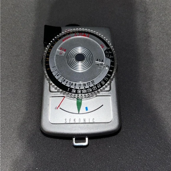 Sekonic Micro Leader Exposure Meter With Leather Case | Vintage Japan Untested