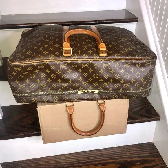 LOUIS VUITTON LV Monogram Sirius 55 Travel Bag Suitcase Tote 853