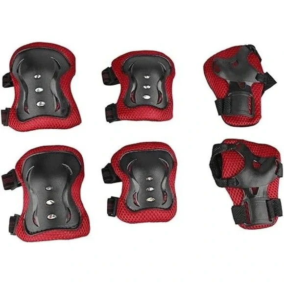 Children's Knee,‎ Elbow, Wrist Pads, M, Black - Skateboarding, Rollerblading