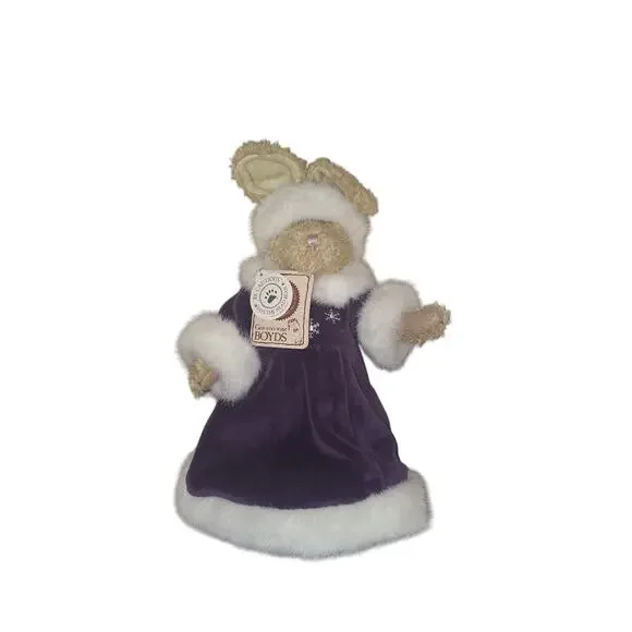 Vintage Boyds Emily Babbit Collection Rabbit Purple Winter Coat Collectible Gift