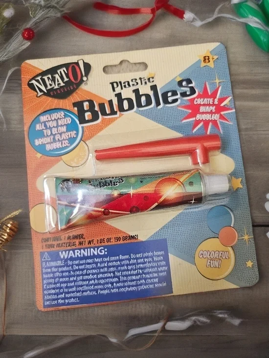 Vintage Plastic Bubbles Kit - Red