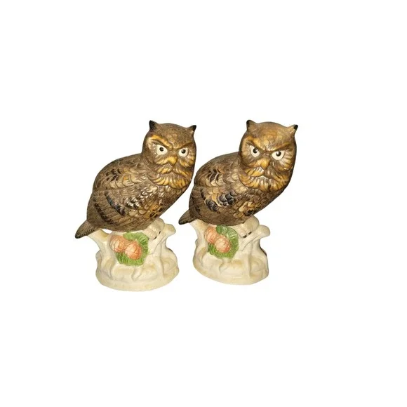 Pair‎ of Owls Figurines