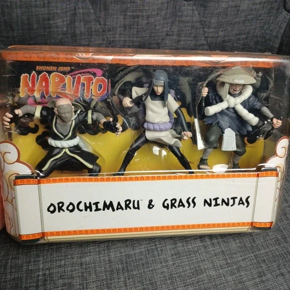 VTG Shonen Jump NARUTO Orochimaru & Grass Ninjas Action Figures Mattel‎ New -ZD