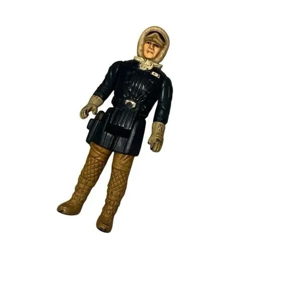 Vintage 1980 Star Wars Empire Strick Back Han Solo Hoth Battle Action Figure