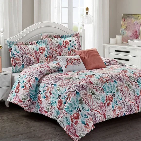 SUPER SALE ** Brand New in Bag Coral Seas (5PC) Bedding Set (FULL/QUEEN)