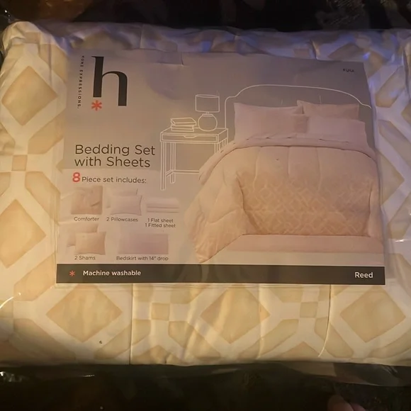 Home Expressions Full size 8pc comforter set