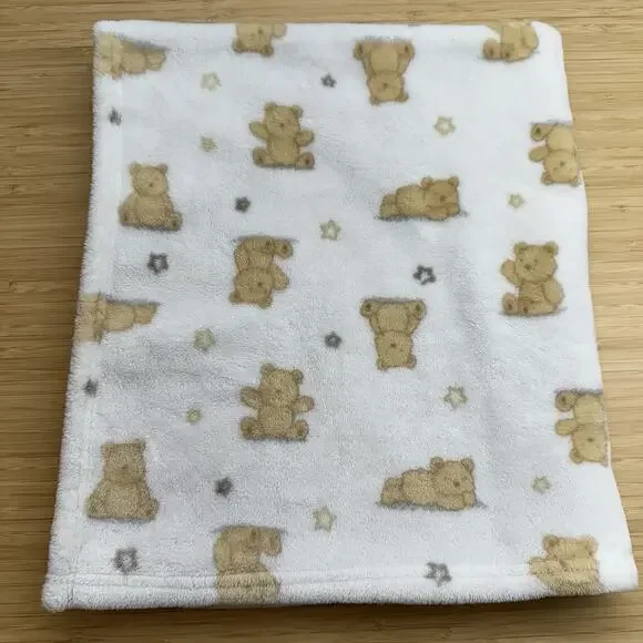 Little Me Baby Blanket Security Lovey Teddy Bears 30x34