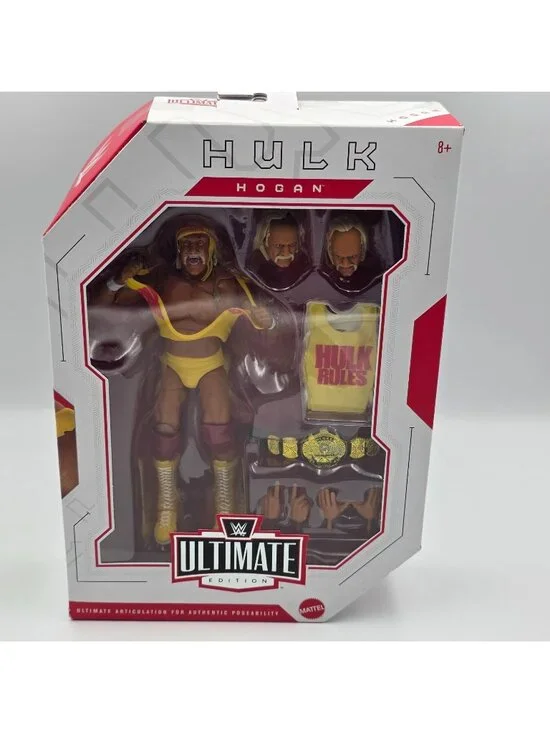 Hulk Hogan WWE Ultimate Edition 30 Wrestling Figure Mattel Ripping Shirt NIB