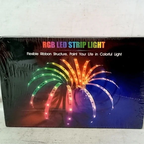 Vibrant Multicolor LED Strip Flexible Ribbon Structure Light $25 NIB