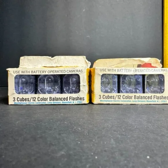Westinghouse Flash Cubes 6 Cube Color Balanced Flashes Magiccubes Lot
