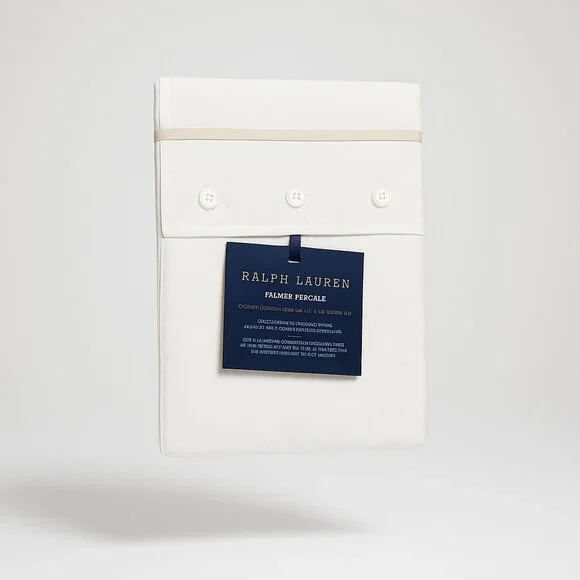 Ralph Lauren Home Palmer Percale King Sham Sand Dune Organic Cotton 20