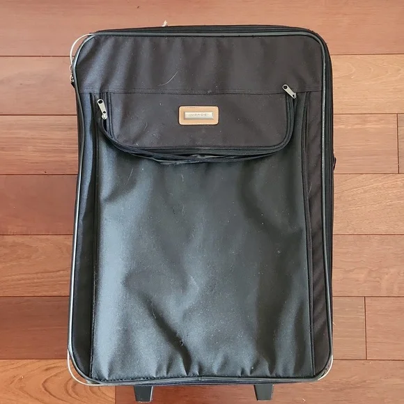 Verdi Black/brown large-sized nonexpandable suitcase. One size.