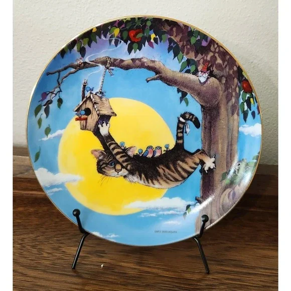 Display Plate By Gary Patterson Comical Cats Danbury Mint 