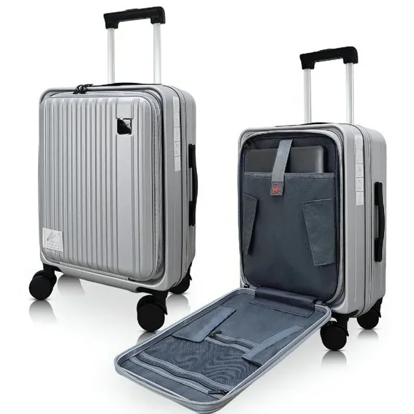 20 Inch Expandable Carry On Luggage with Laptop Compartment & TSA Lock